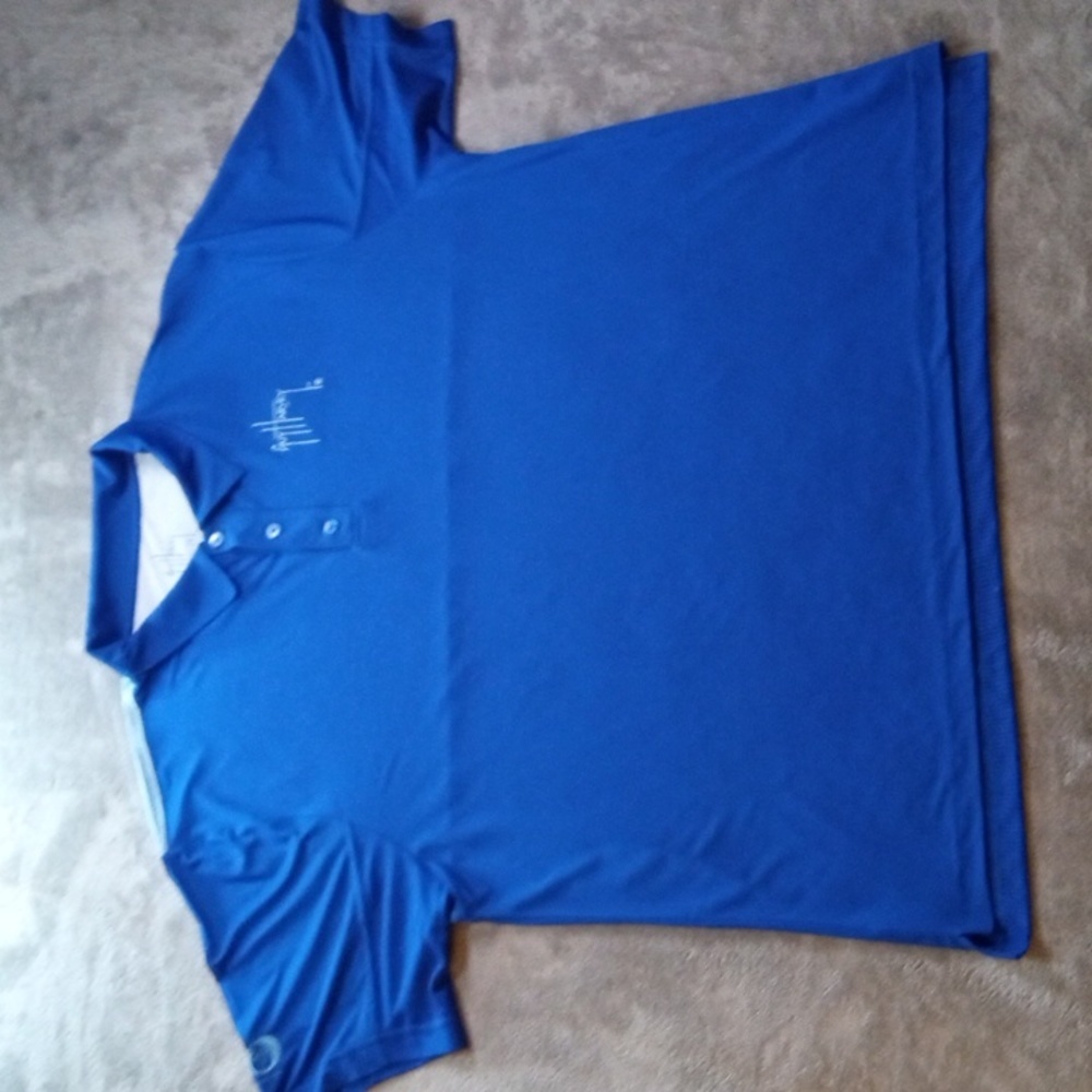 GUY Harvey Fishing Salt Water Fishing Outdoor Blue 2 Tone 30th anniversary 2XL